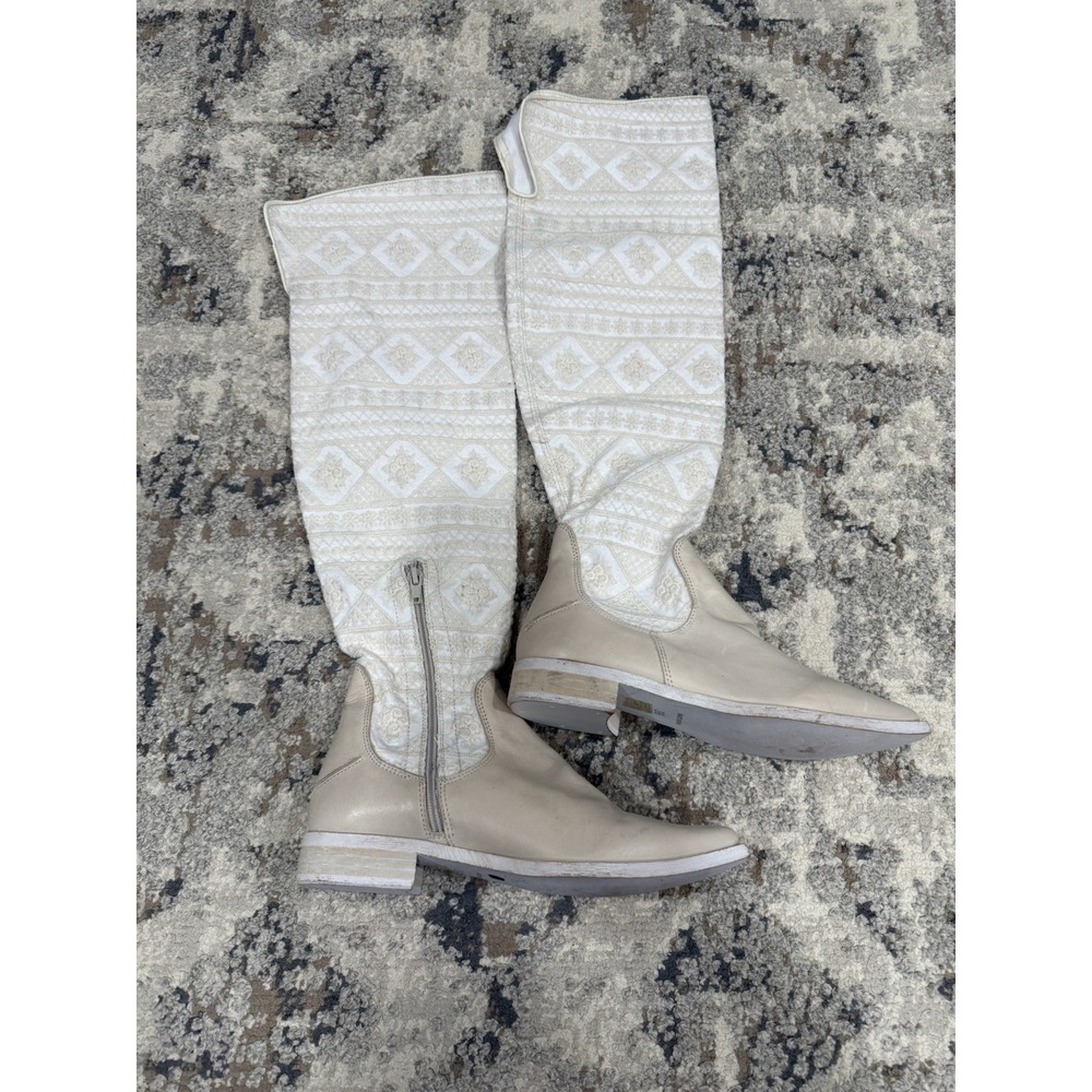 Free‎ People Women's Bren OTK Crochet Western Cowgirl Boots Size US 6 Size 36